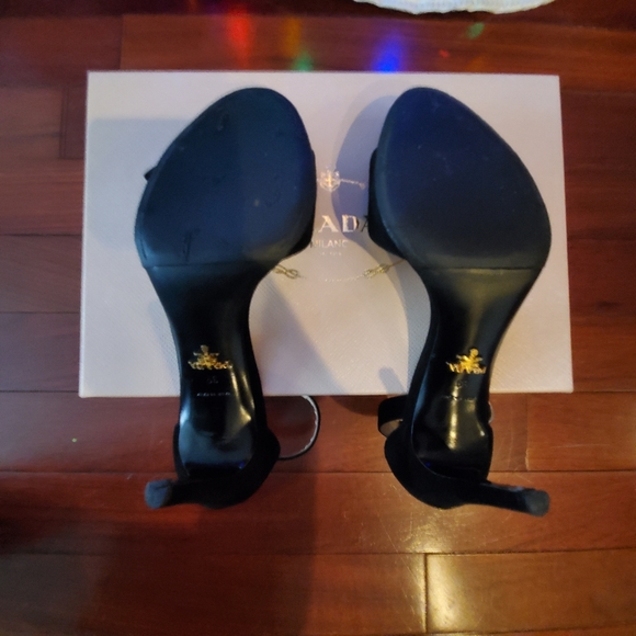 Black Suede Prada Pumps - Picture 2 of 3